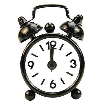 Classic Vintage Alarm Clock Electronic Desk Table Watch Mechanical Alarm clock Tr... (COLOR.: BLACK)