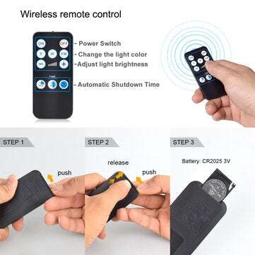NEWACALOX Remote Flexible Desk Magnifier 5X USB LED Magnifying Glass 3 Colors Illuminated Magnifier