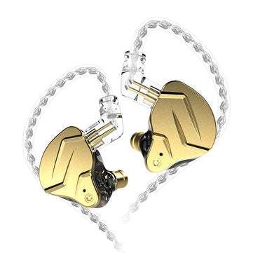 KZ ZSN Pro X 1BA+1DD In Ear Earphone HIFI DJ Sport Earbud Earp... (COLOR.: BLACK | TYPE: WITHOUTMIC)