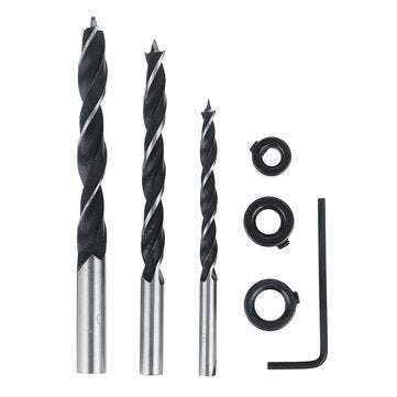 7pcs Pocket Hole Jig Drill Bit Woodworking Guide Oblique Angle Drill Bit Hole Locator Set