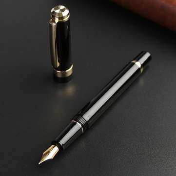 Luxury Wingsung 698 Piston Fountain Pen 0.5mm Softer Nib Unique Writing Ink Pens Supplies