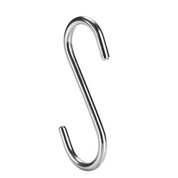 AUGIENB Powerful Silver "S" Shape Type 304 Stainless Steel House Kitchen Hanger Hooks