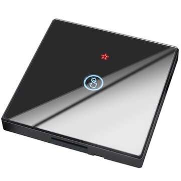 SMATRUL Black Smart WIFI 1Gang Touch Switch Light