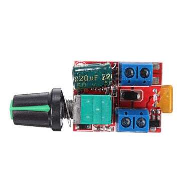 DC 5V To 35V 5A Mini Motor PWM Speed Controller Ultra Small LED Dimmer Speed Switch Governor
