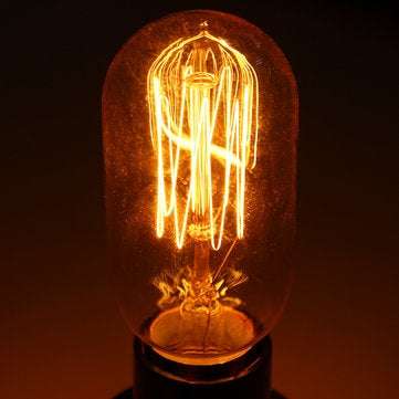 6PCS Dimmable AC220V E27 T45 40W Warm White Retro Vintage Edison Incandescent Light Bulb