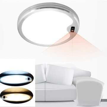 DC12V 5W  Round Hand Wave Sensor LED Switch Cabinet Light Aluminu... (TYPE: ONEWITHONEDRIVERDC12V6W)