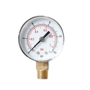 TS-Y504-15/30/60/100/160/300psi 52mm Dial 1/4 BSPT Pressure Gauge (TYPE: C)