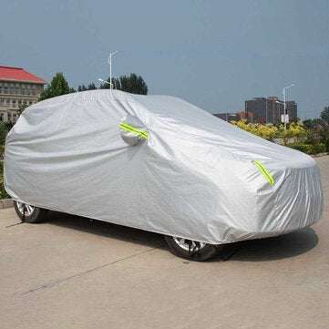 Universal SUV Full Car Cover Outdoor Waterproof Sun Rain Snow Protection UV Auto Case C... (SIZE: L)