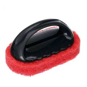 Kitchen Strong Decontamination Cleaning Sponge Cleaning  Brushes Bath Brush Wash Po... (COLOR.: RED)