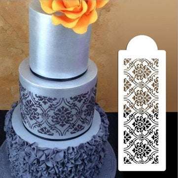 Damask Lace Border Cake Side Cupcake Stencil Sugarcraft Decoration Baking Mould
