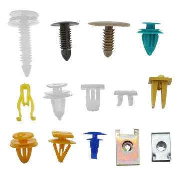 500Pcs Universal Mixed Auto Fastener Car Bumper Door Panel Fender Liner Clips Retainer Fastener Rive