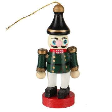 6pcs 6cm Color Nutcracker Christmas Pendant Wooden Nutcracker Doll Soldier Vintage Handcraft Puppet