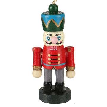 6pcs 6cm Color Nutcracker Christmas Pendant Wooden Nutcracker Doll Soldier Vintage Handcraft Puppet