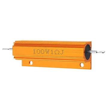 5pcs RX24 100W 1R 1RJ Metal Aluminum Case High Power Resistor Golden Metal Shell Case Heatsink Resis