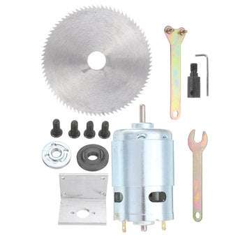Machifit DC 12-24V Lathe Press 895 Motor Table Saw Kit with Bracket and Saw Blade for... (SIZE: 120)
