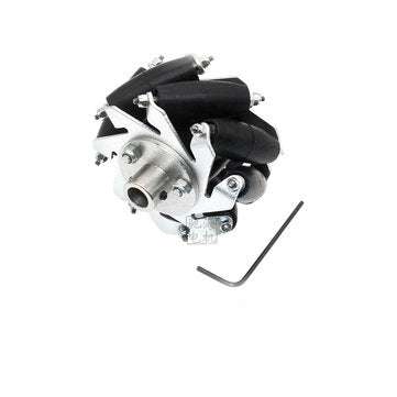 Chihai 4pcs 60mm Aluminium Mecanum Wheels Universal Wheels with 8mm Motor Shaft Coupling for Robot C