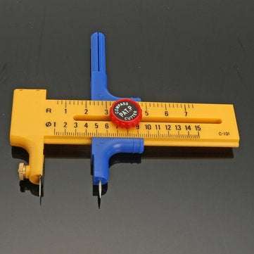 Adjustable Compass Circle Cutter Dia 10mm-150mm Rubber Paper Cut Leather Tool