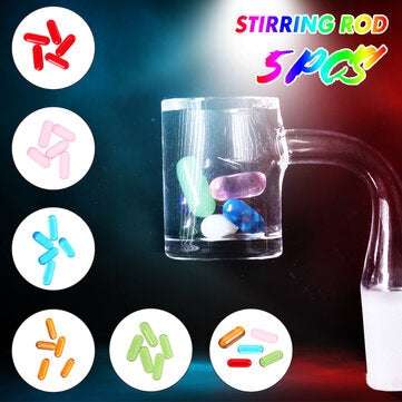 5PCS Multi-color Stirring Rod Beads To Use with Smoke Nail (COLOR.: B-BLUE)