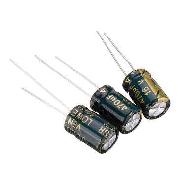 50Pcs 16V 470UF 8 x 12MM High Frequency Low ESR Radial Electrolytic Capacitor