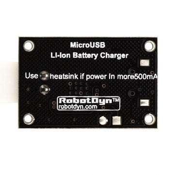 5Pcs RobotDyn TP4056 MicroUSB 18650 Li-Ion Battery Charger Module
