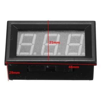 DC 0-100V Blue LED Digital Mini  Voltmeter Gauge Voltage Panel Meter