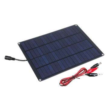 5.5W 12V Durability Waterproof Monocrystalline Silicon Solar Panel for Outdoor Cycling/Hiking/Campin