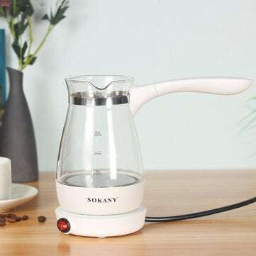 500ML Stainless Steel Heat-resistant Coffee Pot Non-toxic Eelectric Automatic Power-off Kettle