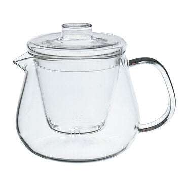 500ML Heat-resistant Glass Filter Three-piece Vertical Flower Teapot
