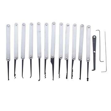 DANIU 15 In 1 Stainless Steel Hook Lock Pick Set Locksmith tool