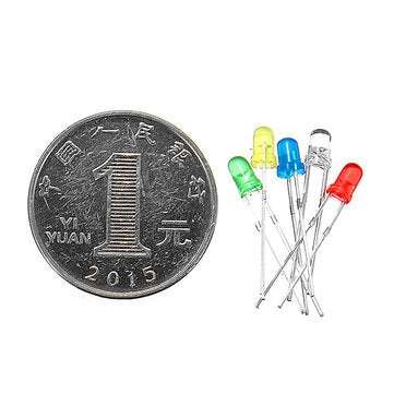 5 x 200pcs 3mm 5 colors LED Light Emitting Diode Universal LED Light Assorted Kit DIY LED Diode Set