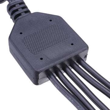 5.5*2.1mm 1 Female to 5 Male Way Splitter Connector with Switch for CCTV Camera LED Strip Light DC12