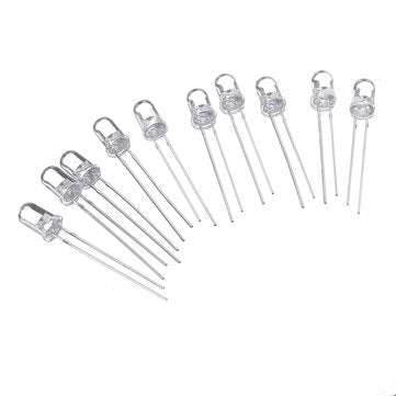500pcs 5mm LED Diode 5 mm Assorted Kit Clear Warm White Green Red Blue UV Yellow Orange Pink F5 DIP