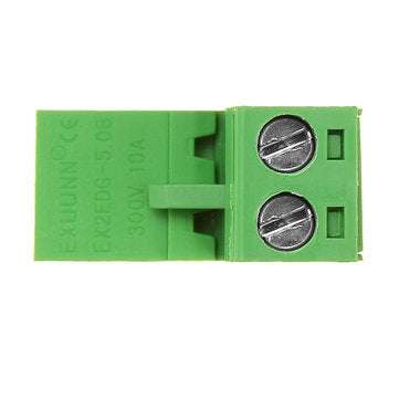 5.08mm Pitch 2Pin Plug in Screw PCB Dupont Cable Terminal Block Connector Right Angle