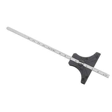 Machifit 150mm 6 Inch Depth Gauge Angle Ruler 30 45 60 Degree Engraved Scale Woodworking Tool
