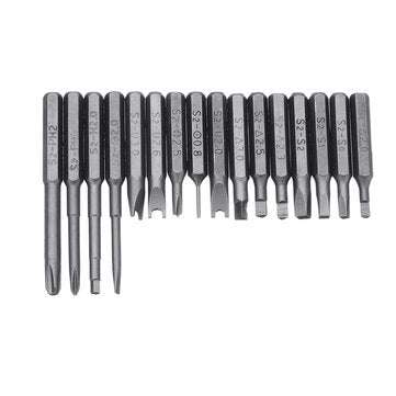 56pcs Screwdriver Bit Set Alloy Steel Screwdriver Accessories Hex Shank Screwdriver Bits