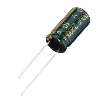 50Pcs 10V 2200UF 10 x 20MM High Frequency Low ESR Radial Electrolytic Capacitor