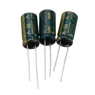 50Pcs 10V 2200UF 10 x 20MM High Frequency Low ESR Radial Electrolytic Capacitor