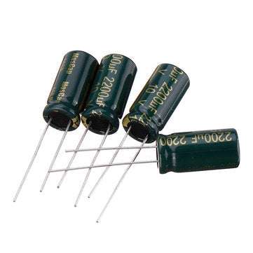 50Pcs 10V 2200UF 10 x 20MM High Frequency Low ESR Radial Electrolytic Capacitor