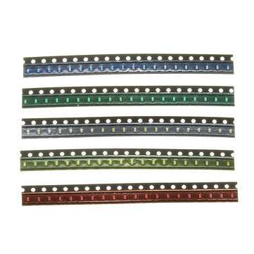500Pcs 5 Colors 100 Each 0603 LED Diode Assortment SMD LED Diode Kit Green/RED/White/Blue/Yellow