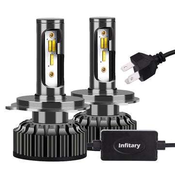 Infitary A6 2PCS14000LM 3000K 4500K 6500K Car LED Headlight Bulbs H1 H3 H4 H7 H11 H13... (TYPE: H11)