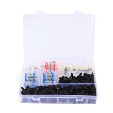 500Pcs Waterproof Solder Sleeve Heat Shrink Butt Wire Splice Connectors Tube Set