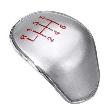 5/6 Speed Gear Shift Knob Cap Silver Cover FOR FORD FIESTA TRANSIT CONNECT TOURNE... (SPEED: 6SPEED)