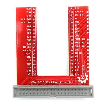 GPIO U-shaped Adapter V2 Breadboard Expansion Board 40P Cable Kit For Raspberry Pi 3 B+
