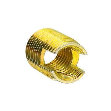 50Pcs/Set Carbon Steel M3-M12 Insert Self-tapping Thread Slotted Screw Thread Inserts Thread Nut Rep