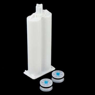 5Pcs/set 50ml 2:1 AB Glue Tube Dual Glue Cartridge Two Component Dispenser Tube with Mixing Tube Mix
