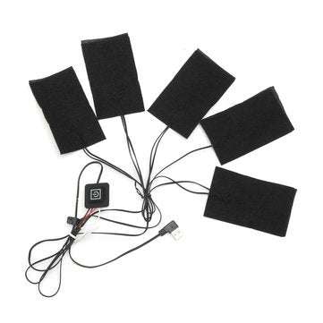 5pcs 65 Electric Heating Pad 3 Gear Adjusted DIY Thermal Vest Heated Clothes