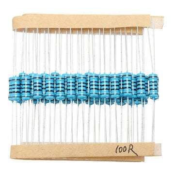 500pcs 1W Metal Film Resistor 1% 100 ohm Resistance