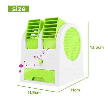 DC 5V Portable USB Rechargeable Water Cooler Cooling Fan Desk Mini Air Conditioner