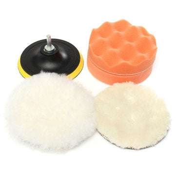 6pcs 5inch 125mm Polishing Buffing Pad Kit  Polishing with Drill Adapter M10 for Dremel