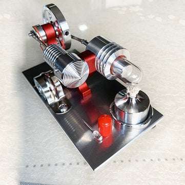 Upgrade Red Stirling Engine Generator Engine Micro Engine Model Steam Engine Hobby Birthday Gift